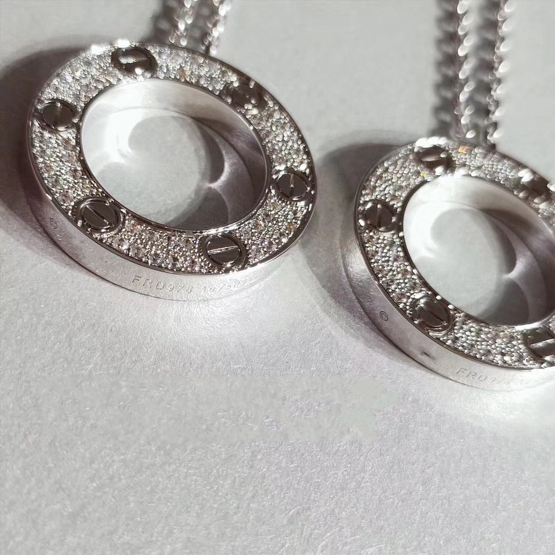 [LUXORA]LOVE NECKLACE ADJUSTABLE SILVER