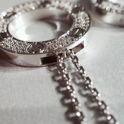 [LUXORA]LOVE NECKLACE ADJUSTABLE SILVER