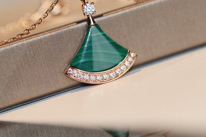 [LUXORA]DREAM NECKLACE MALACHITE DIAMOND