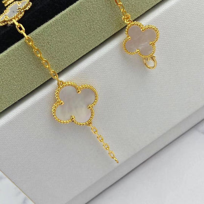 [LUXORA]MAGIC CLOVER MOP GOLD BRACELET 5 MOTIFS