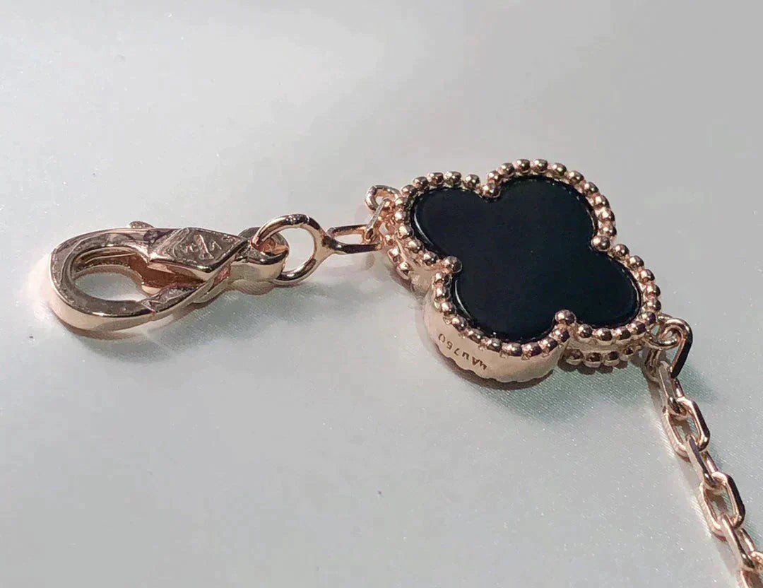 [LUXORA]CLOVER 5 MOTIFS MULTICOLOR BRACELET