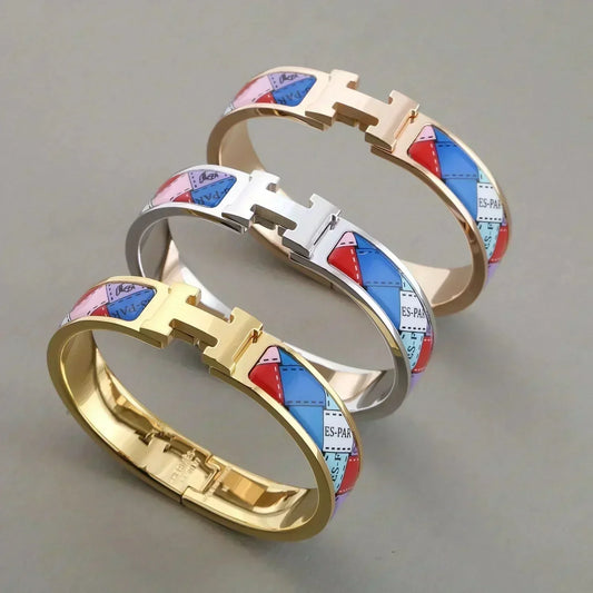[LUXORA]H BRACELET DOTTED BORDER 12MM