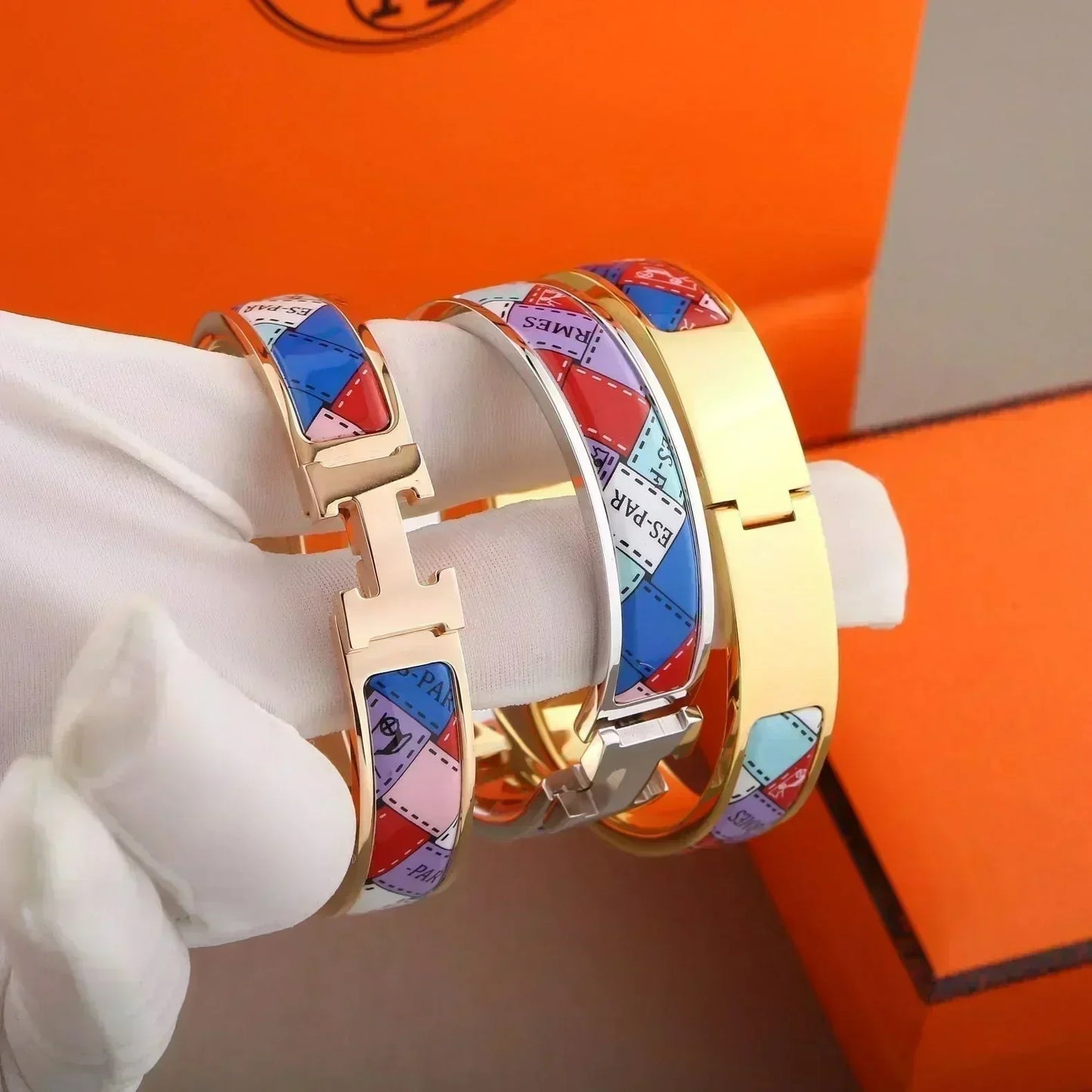 [LUXORA]H BRACELET DOTTED BORDER 12MM