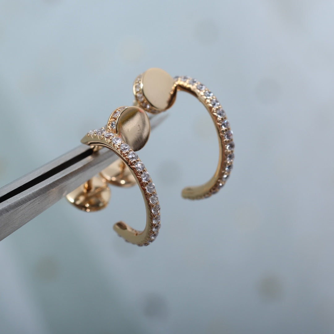 [LUXORA]JUSTE EARRINGS 12.75MM PINK GOLD DIAMOND
