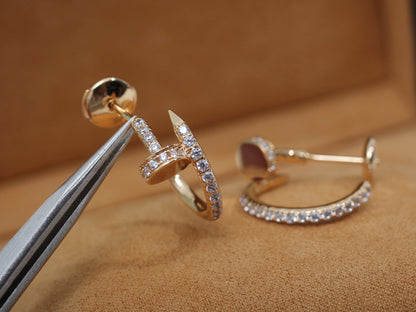 [LUXORA]JUSTE EARRINGS 12.75MM PINK GOLD DIAMOND