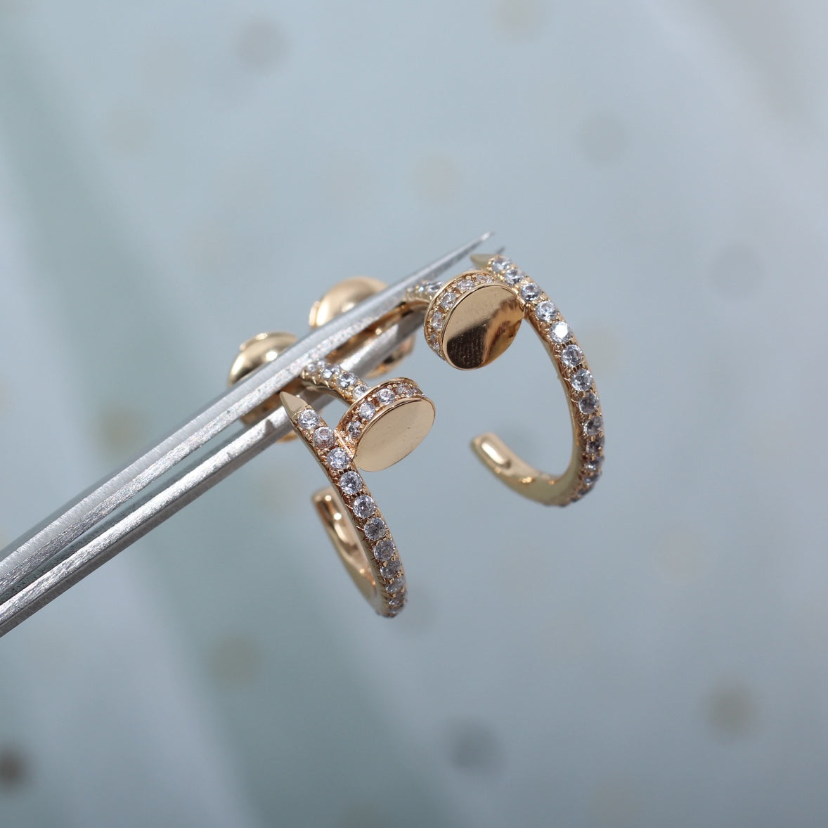 [LUXORA]JUSTE EARRINGS 12.75MM PINK GOLD DIAMOND
