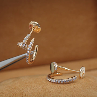 [LUXORA]JUSTE EARRINGS 12.75MM PINK GOLD DIAMOND