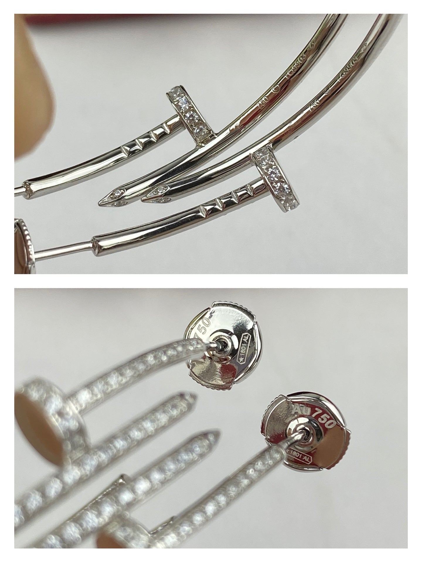 [LUXORA]JUSTE EARRINGS FULL DIAMONDS 1.8MM