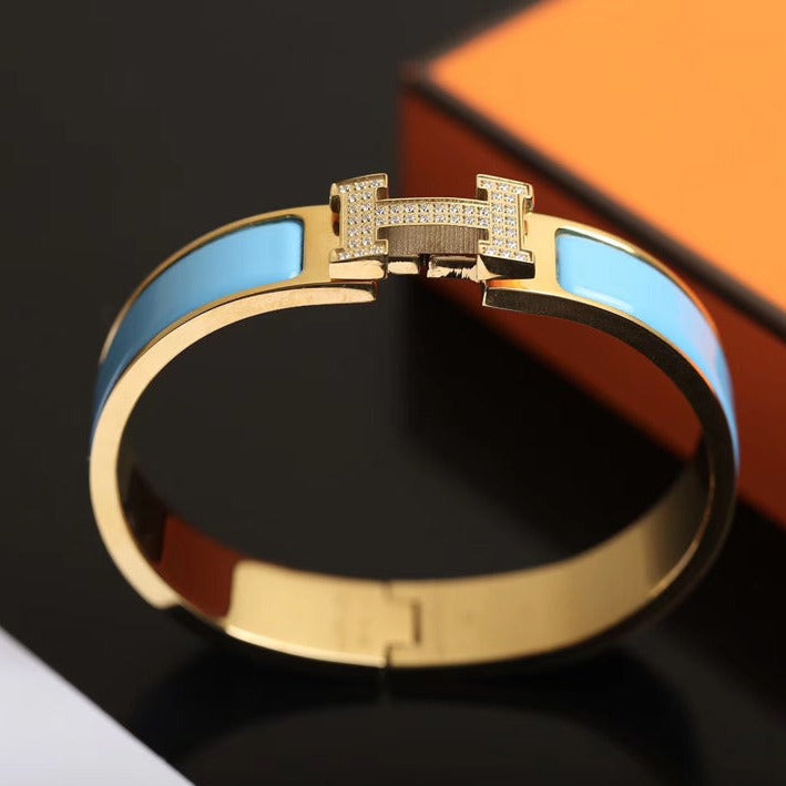 [LUXORA]H CLOUD BLUE BRACELET GOLD DIAMOND