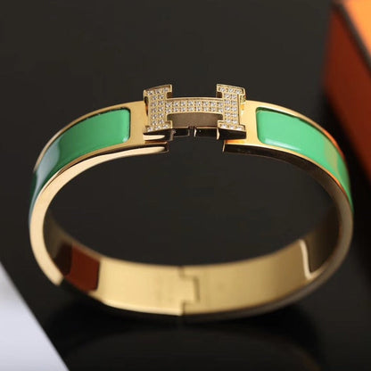 [LUXORA]H BRACELET GOLD DIAMOND