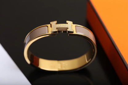 [LUXORA]H BRACELET GOLD DIAMOND