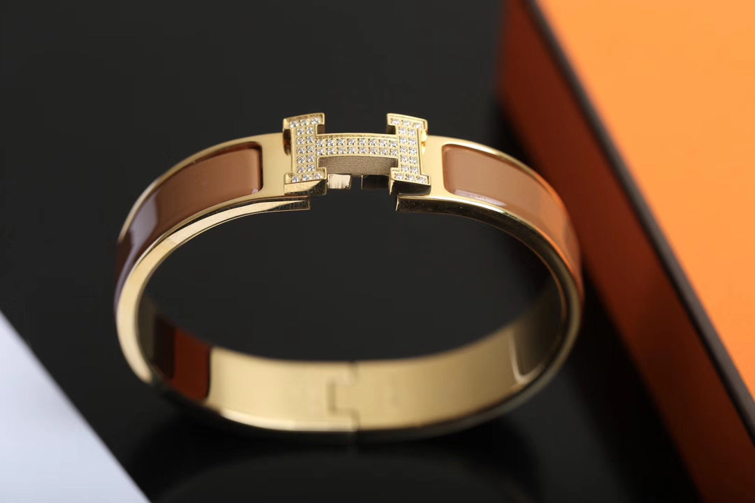 [LUXORA]H BRACELET GOLD DIAMOND