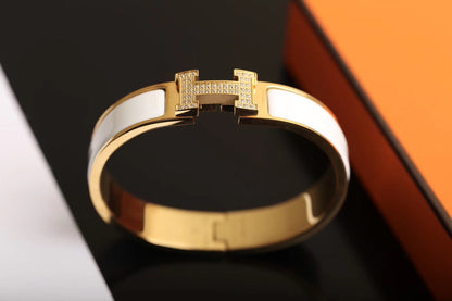 [LUXORA]H BRACELET GOLD DIAMOND