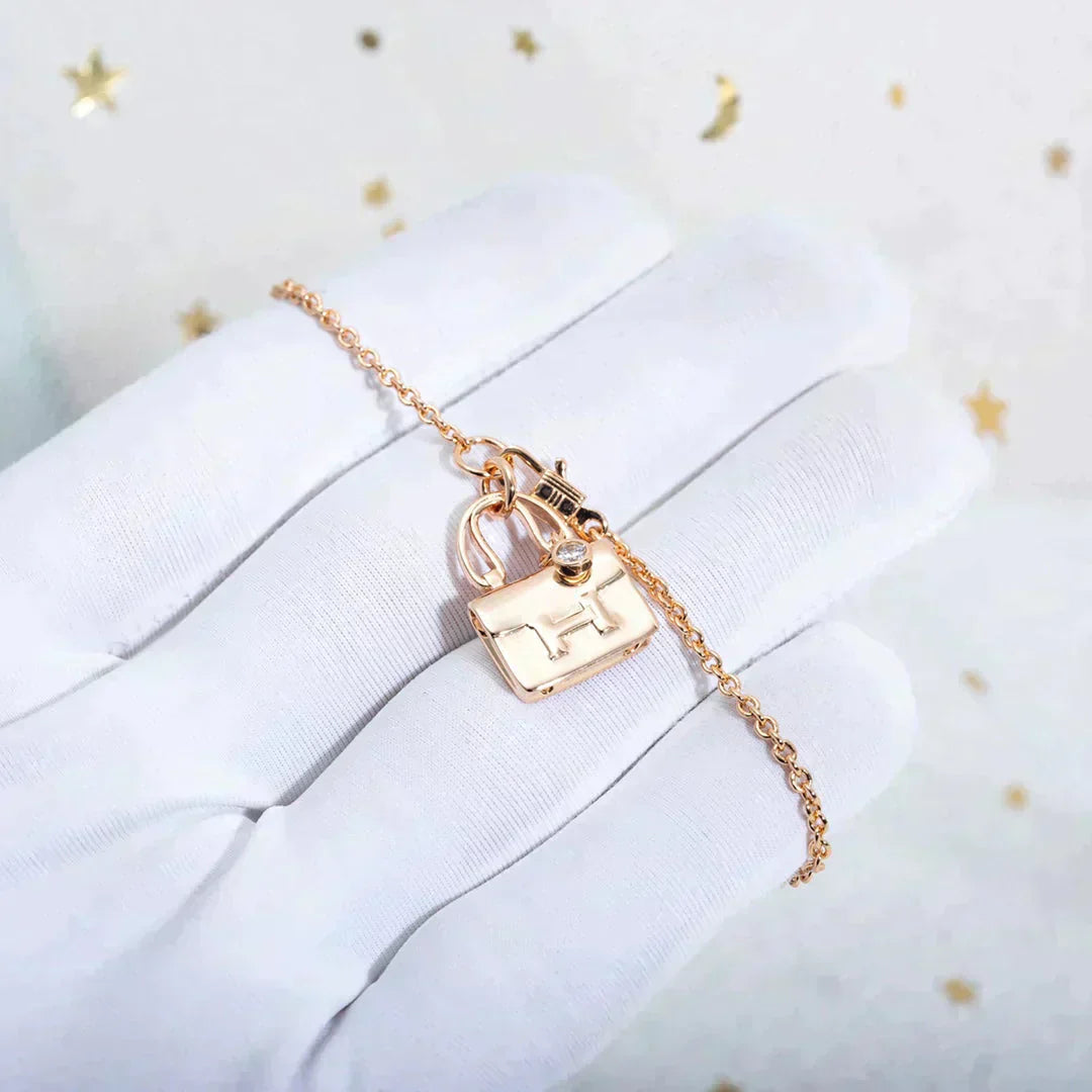 [LUXORA]AMULETTE PEDANT ROSE GOLD NECKLACE
