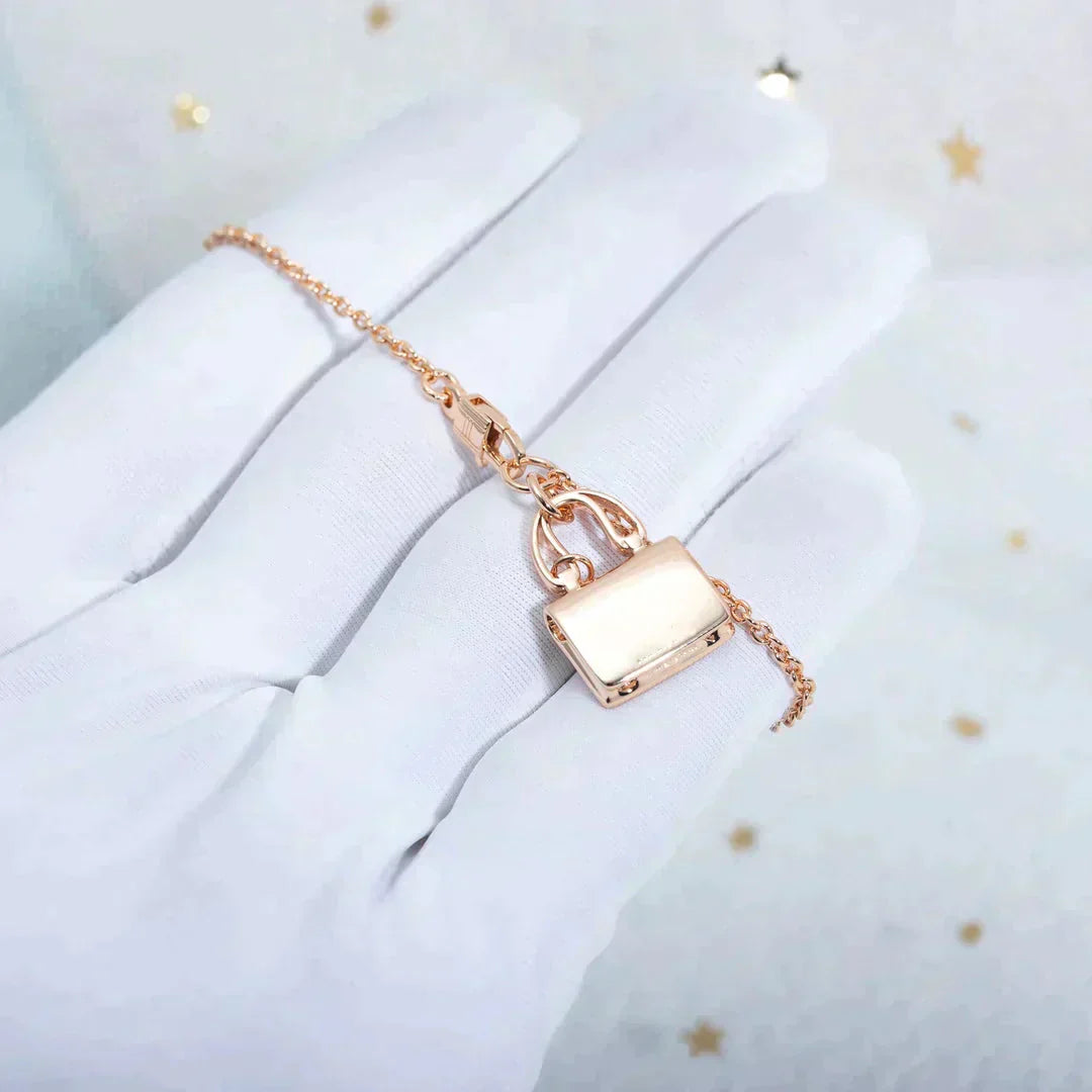 [LUXORA]AMULETTE PEDANT ROSE GOLD NECKLACE