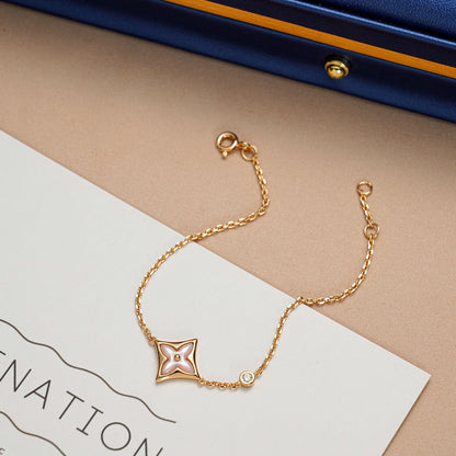 [LUXORA]STAR 1 DIAMOND PINK GOLD BRACELET