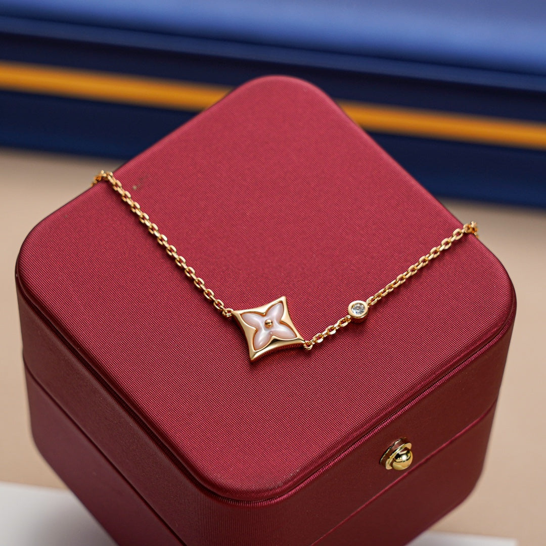 [LUXORA]STAR 1 DIAMOND PINK GOLD BRACELET