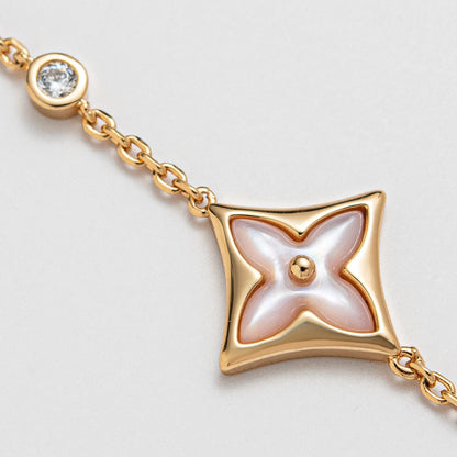 [LUXORA]STAR 1 DIAMOND PINK GOLD BRACELET