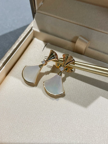 [LUXORA]DREAM MOP 1 DIAMOND EARRINGS