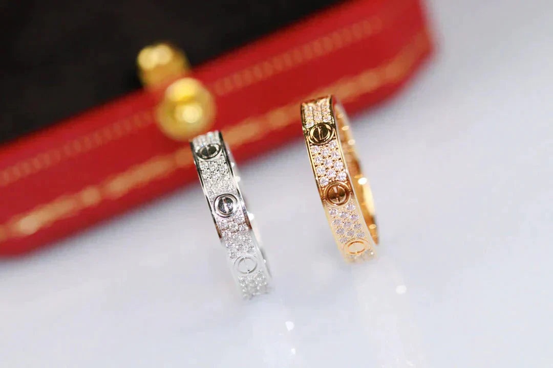 [LUXORA]LOVE RING 3.6MM DIAMOND PAVED