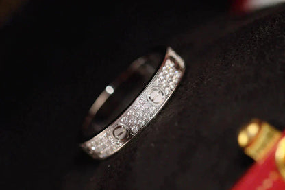 [LUXORA]LOVE RING 3.6MM DIAMOND PAVED