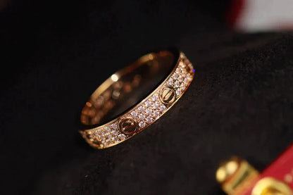 [LUXORA]LOVE RING 3.6MM DIAMOND PAVED
