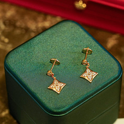 [LUXORA]STAR DIAMONDS EARRINGS GOLD
