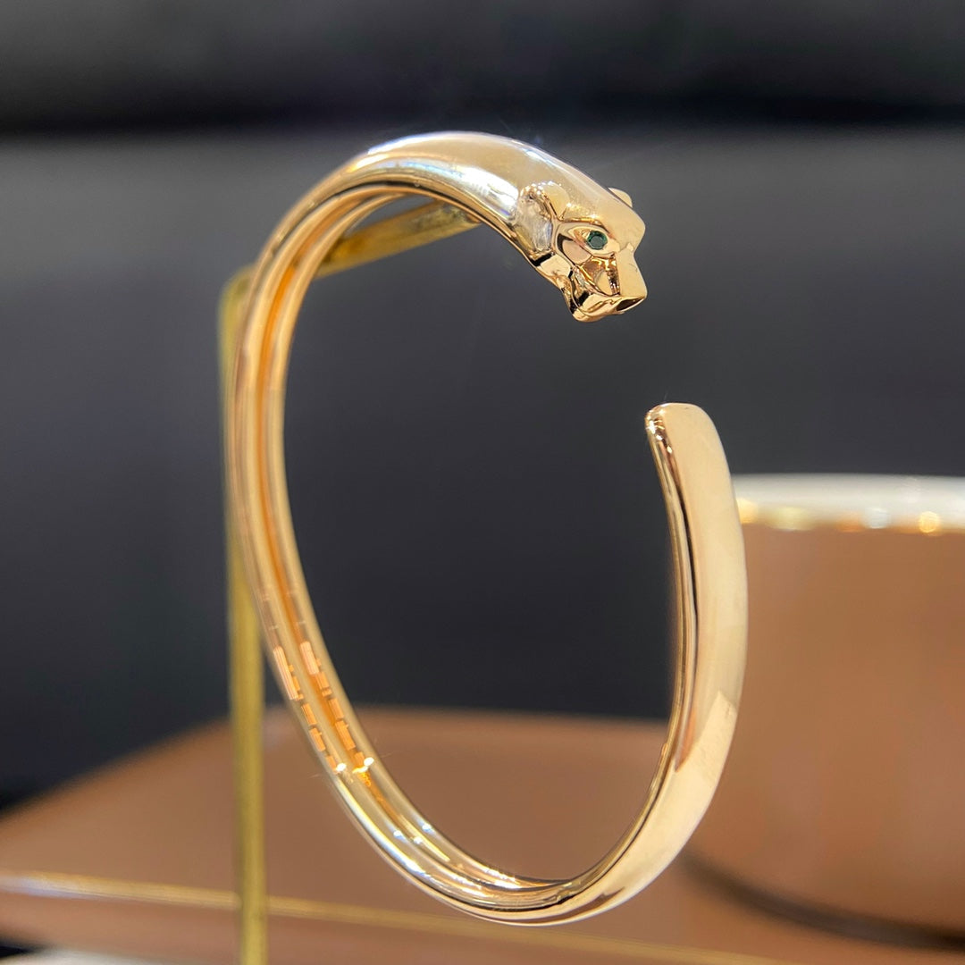 [LUXORA]PANTHERE GOLD OPEN BRACELET