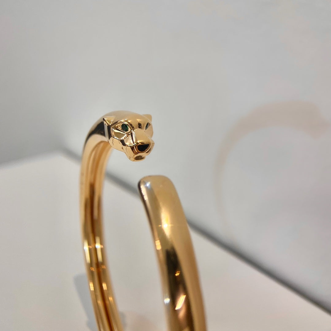 [LUXORA]PANTHERE GOLD OPEN BRACELET