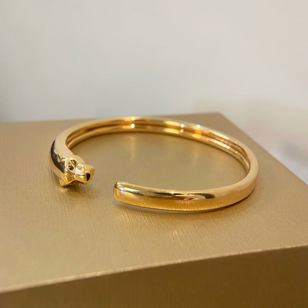 [LUXORA]PANTHERE GOLD OPEN BRACELET