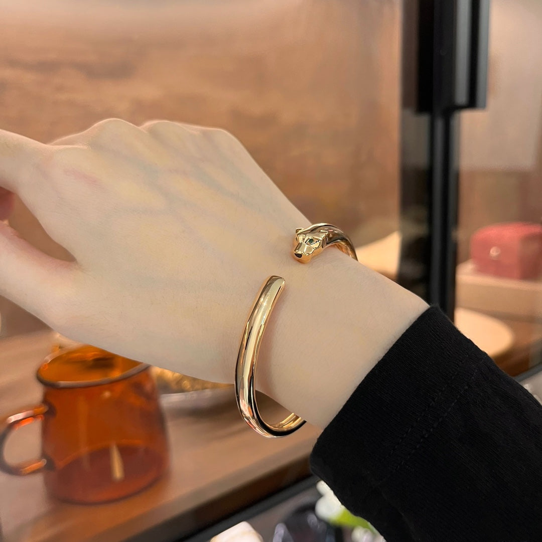 [LUXORA]PANTHERE GOLD OPEN BRACELET