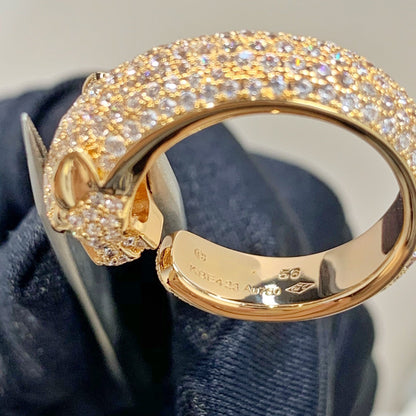 [LUXORA]PANTHERE PINK GOLD DIAMOND RING