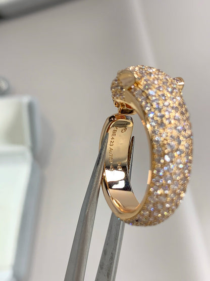 [LUXORA]PANTHERE PINK GOLD DIAMOND RING