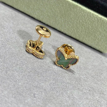 [LUXORA]BUTTERFLY DARK MOP  EARRINGS