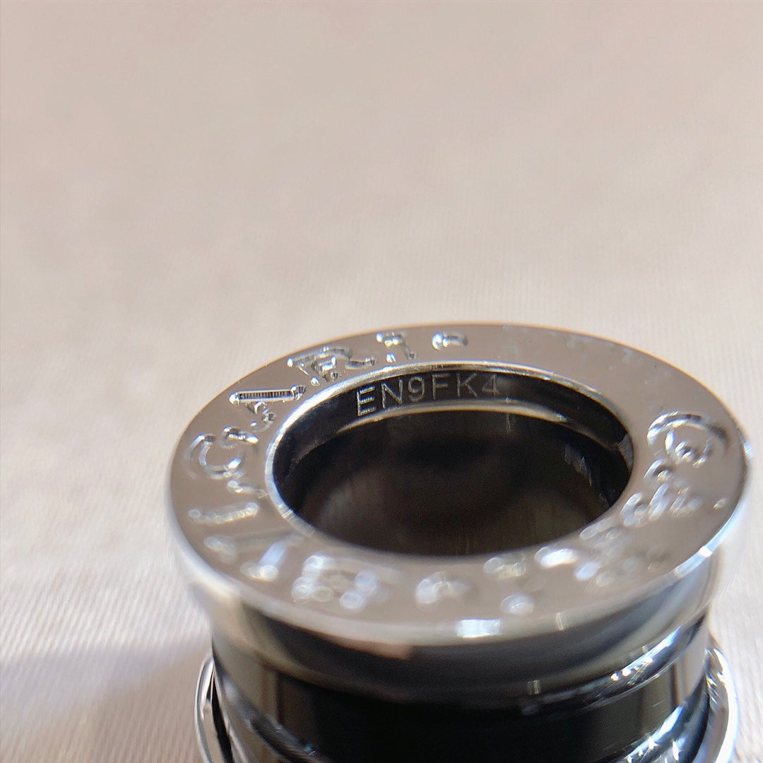 [LUXORA]ZERO 1 BLACK CERAMIC SILVER NECKLACE