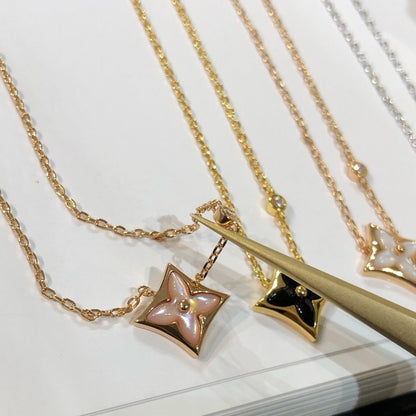 [LUXORA]STAR BLACK MOP NECKLACE