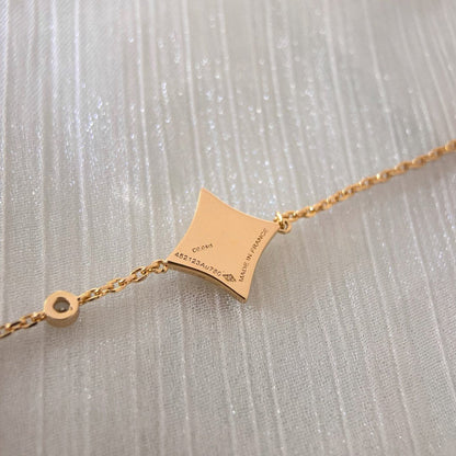 [LUXORA]COLOR STAR PINK GOLD DIAMOND BRACELET