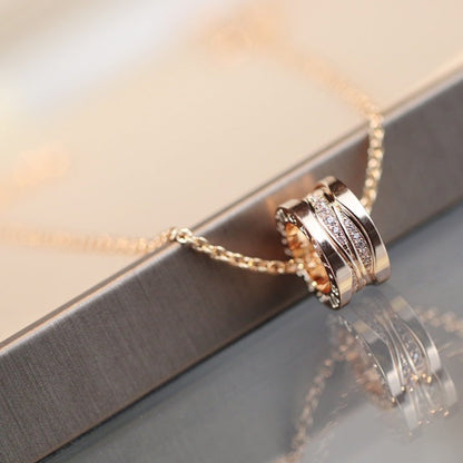 [LUXORA]ZERO 1 PINK GOLD DIAMOND NECKLACE
