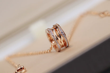 [LUXORA]ZERO 1 PINK GOLD NECKLACE