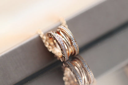 [LUXORA]ZERO 1 PINK GOLD NECKLACE