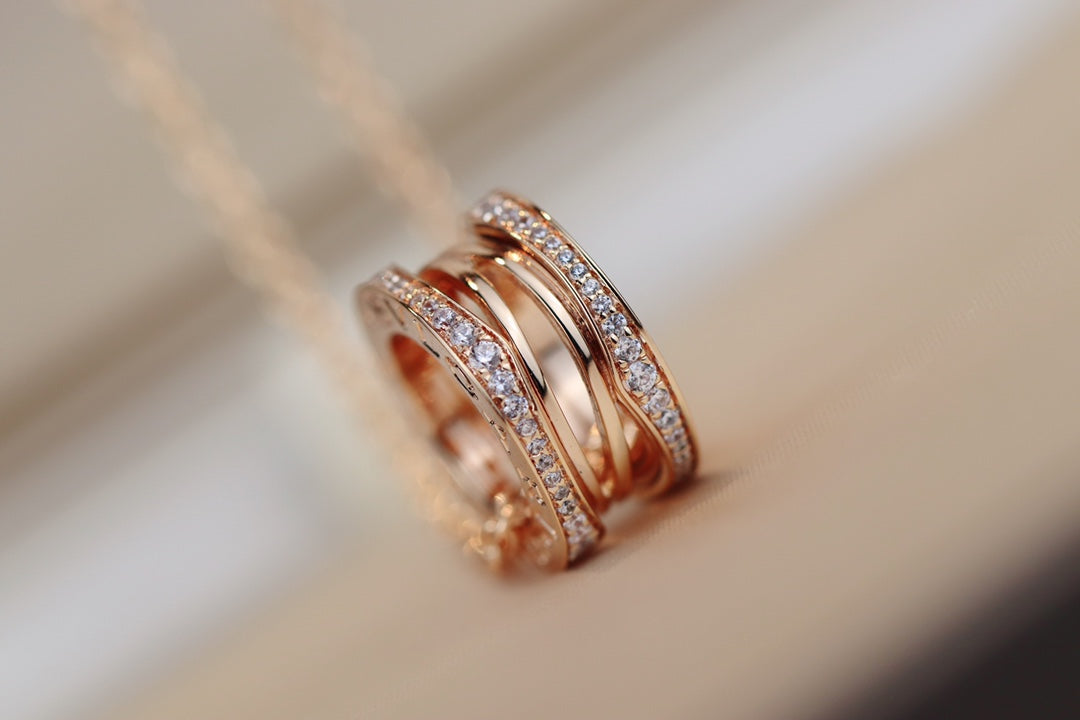 [LUXORA]ZERO 1 PINK GOLD NECKLACE