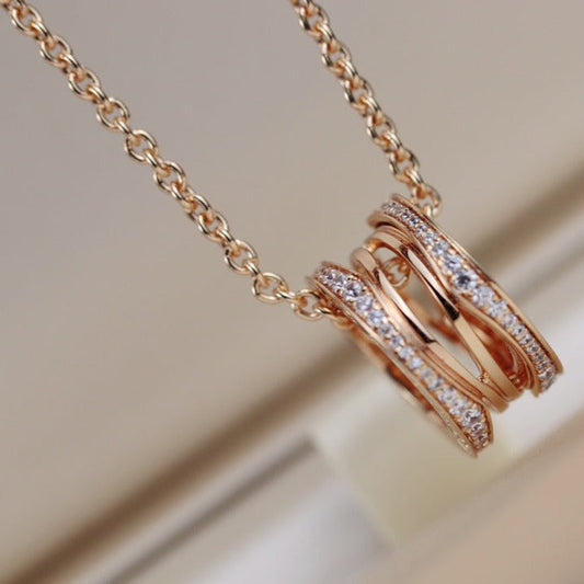 [LUXORA]ZERO 1 PINK GOLD NECKLACE