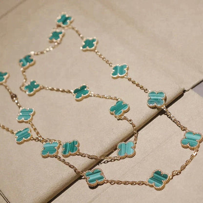 [LUXORA]CLOVER 20 MOTIFS MALACHITE GOLD