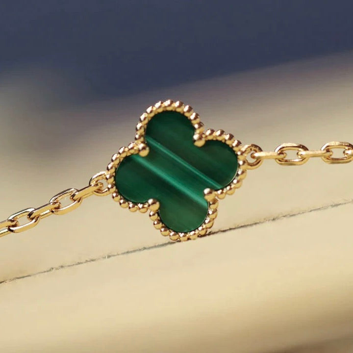 [LUXORA]CLOVER 20 MOTIFS MALACHITE GOLD