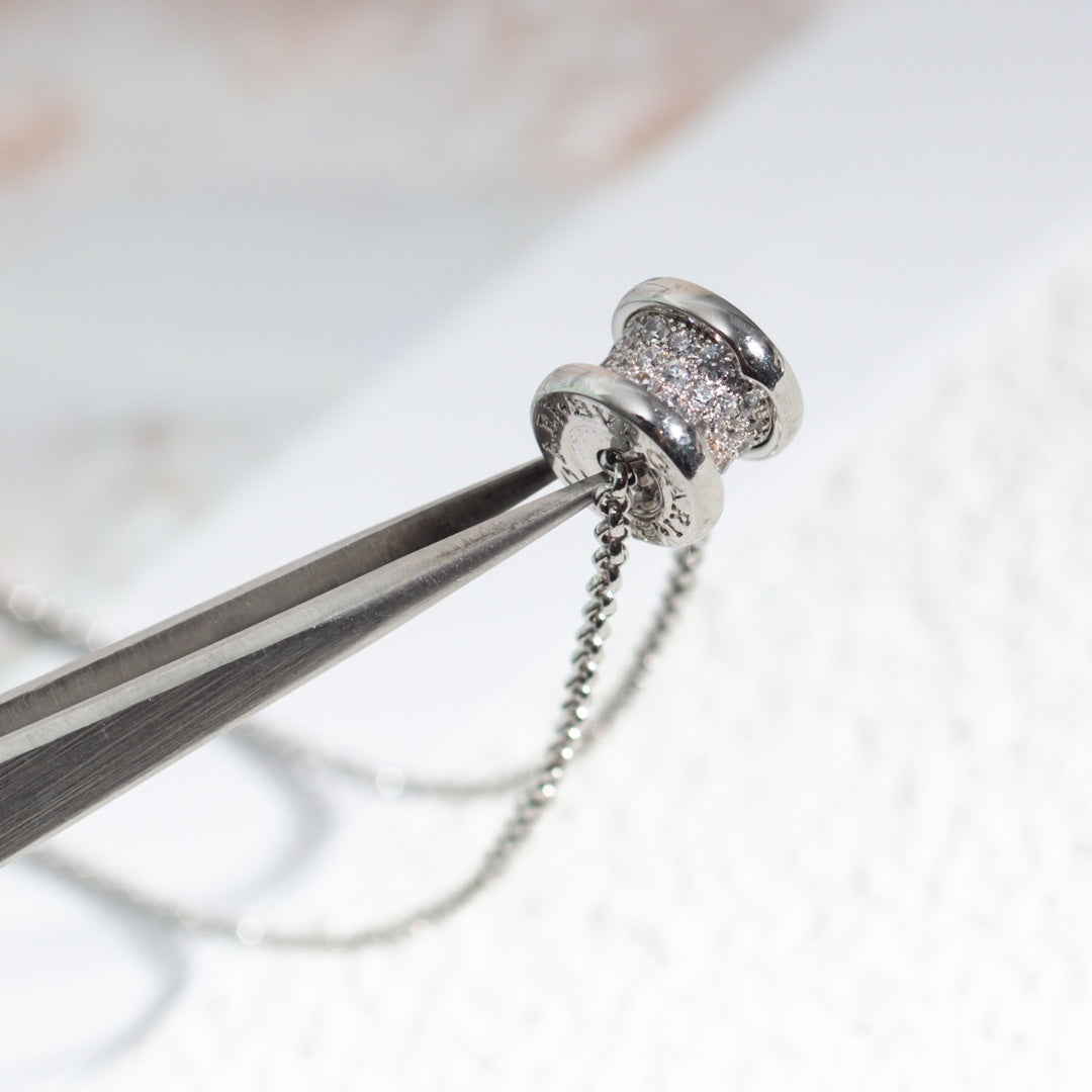 [LUXORA]ZERO 1 SILVER DIAMOND NECKLACE