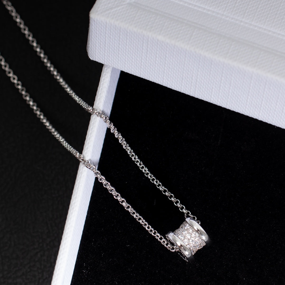 [LUXORA]ZERO 1 SILVER DIAMOND NECKLACE