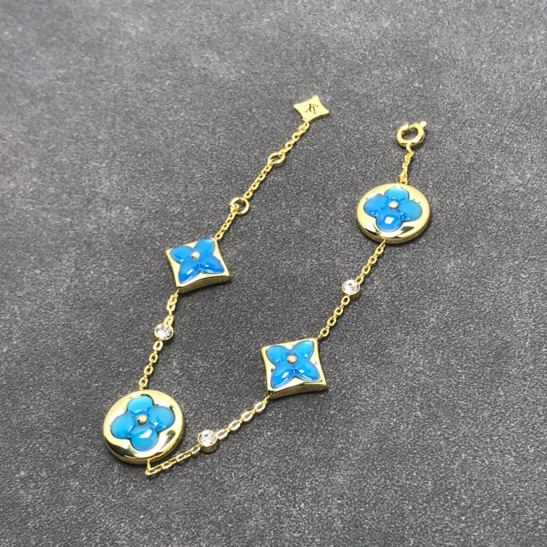 [LUXORA]STAR AND SUN TURQUOISE 4 MOTIFS 3 DIAMONDS