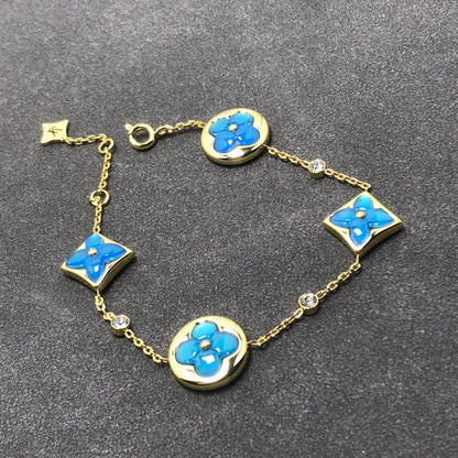[LUXORA]STAR AND SUN TURQUOISE 4 MOTIFS 3 DIAMONDS