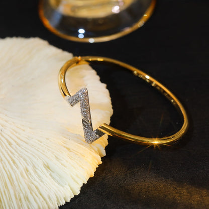 [LUXORA]VOLTE UPSITE DOWN GOLD DIAMOND BRACELET