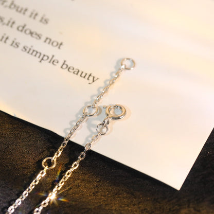 [LUXORA]SUN MOTIF PINK MOP SILVER BRACELET
